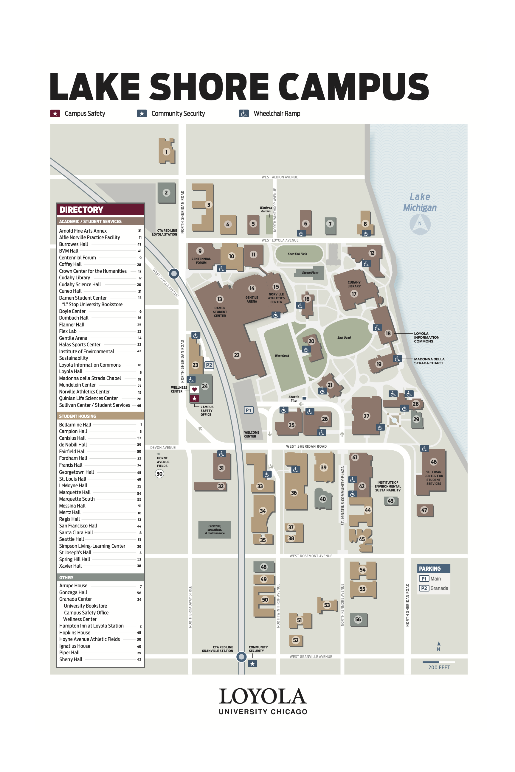 Loyola Campus Map